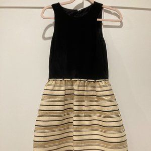 J Crew Black and Gold dress
